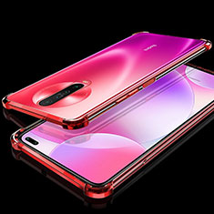 Funda Silicona Ultrafina Carcasa Transparente H01 para Xiaomi Redmi K30 5G Rojo