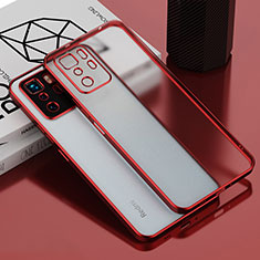Funda Silicona Ultrafina Carcasa Transparente H01 para Xiaomi Redmi Note 10 Pro 5G Rojo