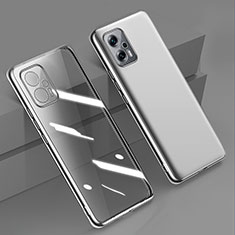 Funda Silicona Ultrafina Carcasa Transparente H01 para Xiaomi Redmi Note 11T Pro 5G Plata
