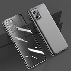 Funda Silicona Ultrafina Carcasa Transparente H01 para Xiaomi Redmi Note 11T Pro+ Plus 5G Negro
