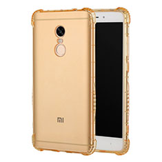 Funda Silicona Ultrafina Carcasa Transparente H01 para Xiaomi Redmi Note 4 Oro