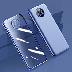 Funda Silicona Ultrafina Carcasa Transparente H01 para Xiaomi Redmi Note 9T 5G Azul