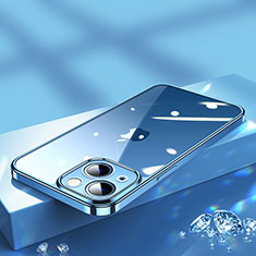 Funda Silicona Ultrafina Carcasa Transparente H02 para Apple iPhone 13 Azul