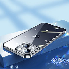 Funda Silicona Ultrafina Carcasa Transparente H02 para Apple iPhone 13 Mini Negro