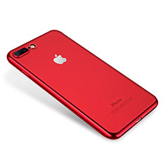 Funda Silicona Ultrafina Carcasa Transparente H02 para Apple iPhone 8 Plus Rojo