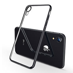 Funda Silicona Ultrafina Carcasa Transparente H02 para Apple iPhone XR Negro