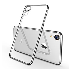 Funda Silicona Ultrafina Carcasa Transparente H02 para Apple iPhone XR Plata