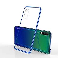 Funda Silicona Ultrafina Carcasa Transparente H02 para Huawei Enjoy 10 Azul