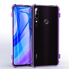 Funda Silicona Ultrafina Carcasa Transparente H02 para Huawei Enjoy 10 Plus Morado