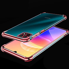 Funda Silicona Ultrafina Carcasa Transparente H02 para Huawei Enjoy 20 5G Oro Rosa