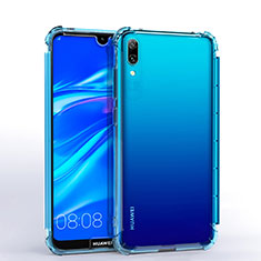 Funda Silicona Ultrafina Carcasa Transparente H02 para Huawei Enjoy 9 Azul Cielo