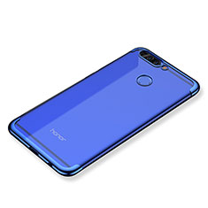 Funda Silicona Ultrafina Carcasa Transparente H02 para Huawei Honor 8 Pro Azul