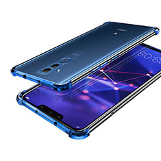 Funda Silicona Ultrafina Carcasa Transparente H02 para Huawei Mate 20 Lite Azul