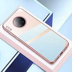 Funda Silicona Ultrafina Carcasa Transparente H02 para Huawei Mate 30 Oro Rosa