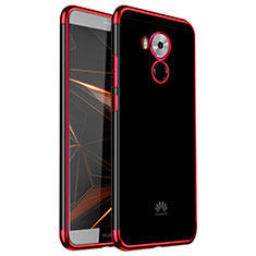 Funda Silicona Ultrafina Carcasa Transparente H02 para Huawei Mate 8 Rojo