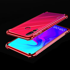 Funda Silicona Ultrafina Carcasa Transparente H02 para Huawei Nova 4 Rojo