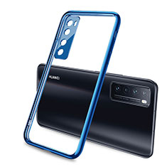 Funda Silicona Ultrafina Carcasa Transparente H02 para Huawei Nova 7 5G Azul