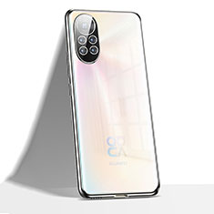 Funda Silicona Ultrafina Carcasa Transparente H02 para Huawei Nova 8 5G Plata