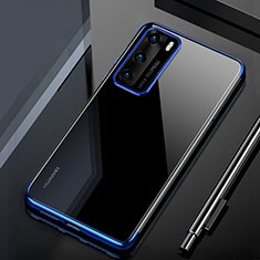 Funda Silicona Ultrafina Carcasa Transparente H02 para Huawei P40 Azul