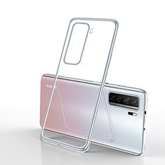 Funda Silicona Ultrafina Carcasa Transparente H02 para Huawei P40 Lite 5G Plata