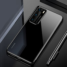 Funda Silicona Ultrafina Carcasa Transparente H02 para Huawei P40 Negro
