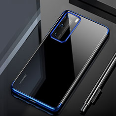 Funda Silicona Ultrafina Carcasa Transparente H02 para Huawei P40 Pro Azul
