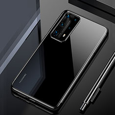 Funda Silicona Ultrafina Carcasa Transparente H02 para Huawei P40 Pro+ Plus Negro