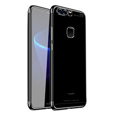 Funda Silicona Ultrafina Carcasa Transparente H02 para Huawei P9 Negro