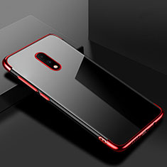 Funda Silicona Ultrafina Carcasa Transparente H02 para OnePlus 7 Rojo
