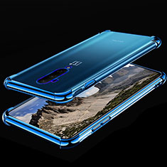 Funda Silicona Ultrafina Carcasa Transparente H02 para OnePlus 7T Pro Azul