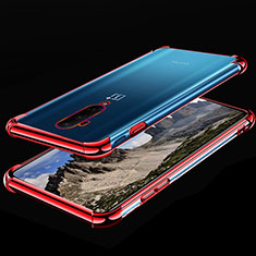 Funda Silicona Ultrafina Carcasa Transparente H02 para OnePlus 7T Pro Rojo