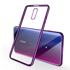 Funda Silicona Ultrafina Carcasa Transparente H02 para Oppo Realme X Morado