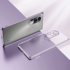 Funda Silicona Ultrafina Carcasa Transparente H02 para Oppo Reno10 Pro+ Plus 5G Purpura Claro