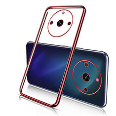 Funda Silicona Ultrafina Carcasa Transparente H02 para Realme 11 Pro 5G Rojo