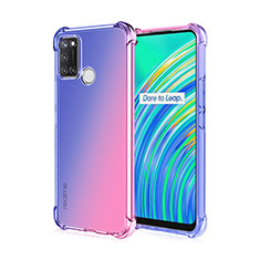 Funda Silicona Ultrafina Carcasa Transparente H02 para Realme 7i Azul