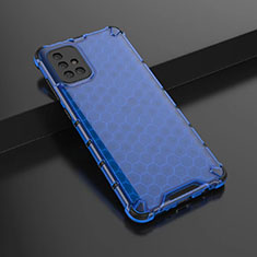 Funda Silicona Ultrafina Carcasa Transparente H02 para Samsung Galaxy A71 5G Azul