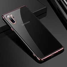 Funda Silicona Ultrafina Carcasa Transparente H02 para Samsung Galaxy Note 10 Plus 5G Oro Rosa