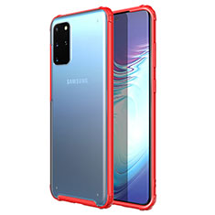 Funda Silicona Ultrafina Carcasa Transparente H02 para Samsung Galaxy S20 Plus 5G Rojo