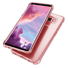 Funda Silicona Ultrafina Carcasa Transparente H02 para Samsung Galaxy S8 Plus Rosa