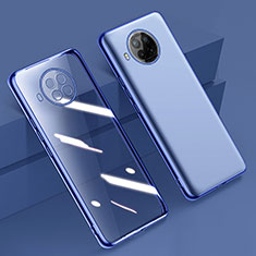 Funda Silicona Ultrafina Carcasa Transparente H02 para Xiaomi Mi 10i 5G Azul