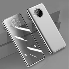 Funda Silicona Ultrafina Carcasa Transparente H02 para Xiaomi Mi 10i 5G Plata