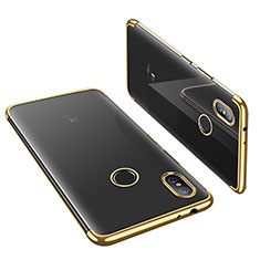 Funda Silicona Ultrafina Carcasa Transparente H02 para Xiaomi Mi 6X Oro