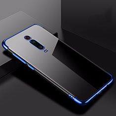 Funda Silicona Ultrafina Carcasa Transparente H02 para Xiaomi Mi 9T Pro Azul