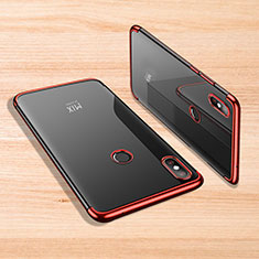 Funda Silicona Ultrafina Carcasa Transparente H02 para Xiaomi Mi Mix 3 Rojo