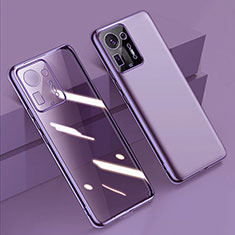 Funda Silicona Ultrafina Carcasa Transparente H02 para Xiaomi Mi Mix 4 5G Morado