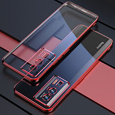 Funda Silicona Ultrafina Carcasa Transparente H02 para Xiaomi Poco F5 Pro 5G Rojo
