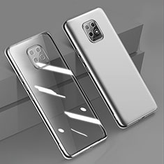 Funda Silicona Ultrafina Carcasa Transparente H02 para Xiaomi Redmi 10X 5G Plata