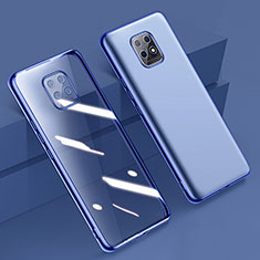 Funda Silicona Ultrafina Carcasa Transparente H02 para Xiaomi Redmi 10X Pro 5G Azul