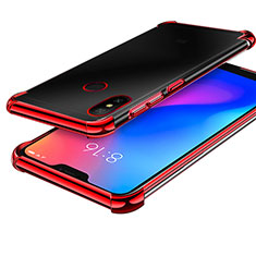 Funda Silicona Ultrafina Carcasa Transparente H02 para Xiaomi Redmi 6 Pro Rojo