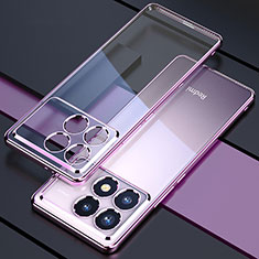 Funda Silicona Ultrafina Carcasa Transparente H02 para Xiaomi Redmi K70 Pro 5G Morado